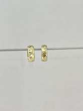 18k diamond huggy hoop earring